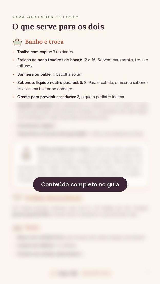 Prévia: O que serve para as duas estações